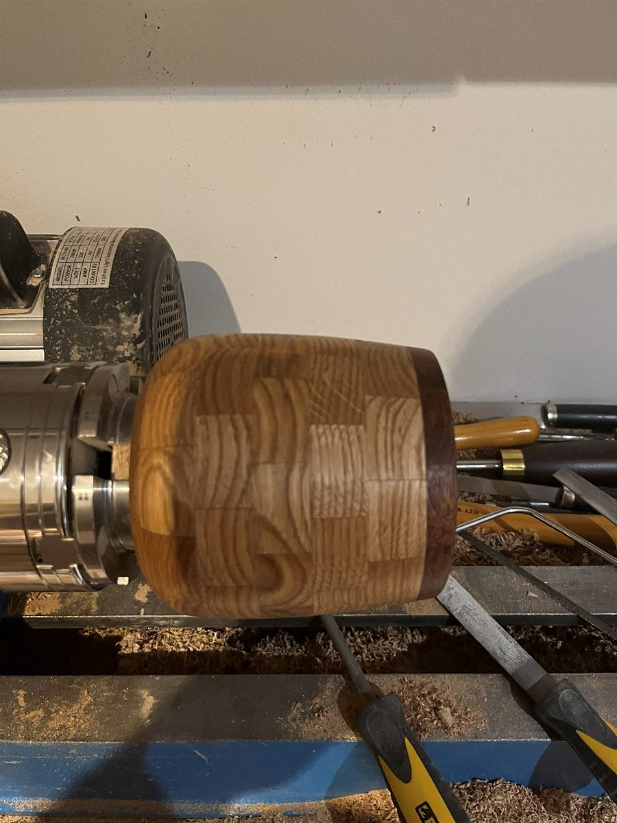 Den runde side uden spiralen